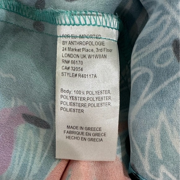 Anthropologie Christina Economou Pacific Off the Shoulder Midi Shift Dress XS - Picture 12 of 13